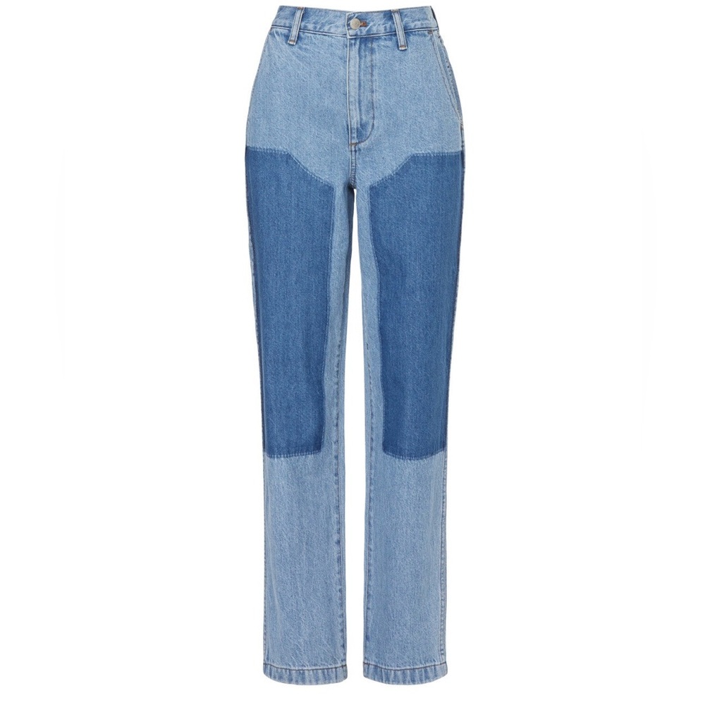 Madewell The Perfect Vintage Two Tone Straight Jeans Women’s 27 - Picture 2 of 16
